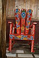 Español: Silla de madera pintada a la manera tradicional English: Traditional painted chair
