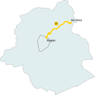 Kaart van route 55.