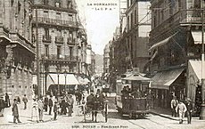 La rue Grand-Pont, entre 1905et 1908.