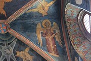 English: Fresco on the ceiling of the choir in Trinity Chapel in Lublin. Archangel.