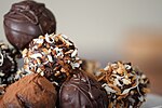 Thumbnail for File:Truffles with nuts and chocolate dusting in detail.jpg
