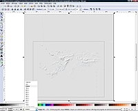 Import the image of the relief shading
