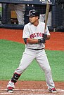 Tzu-Wei Lin batting for the Red Sox in 2019 (Cropped).jpg