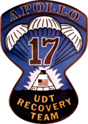 U.S. Navy Underwater Demolition Team 11 Apollo 17 recovery insignia, 1972.png