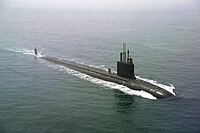 O USS Virginia, o primeiro submarino desta classe.