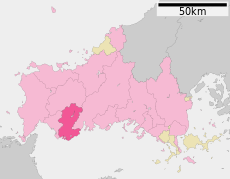 Ube in Yamaguchi Prefecture Ja.svg