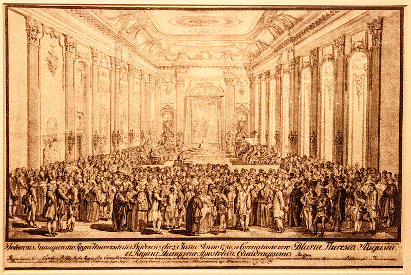 File:University opening ceremony in the state room of Buda palace, 25 June 1780.jpg