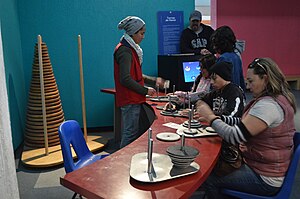 Tower of Hanoi interactive display at Mexico City's Universum Museum UniversumUNAM34.JPG