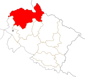 Positionskarte des Distrikts Uttarkashi