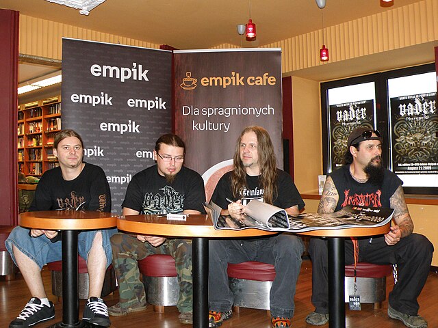 From left: Wacław "Vogg" Kiełtyka, Paweł "Paul" Jaroszewicz, Piotr "Peter" Wiwczarek and Tomasz "Reyash" Rejek, 28 August 2009