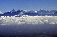 Charande: Blick zum Massif des Écrins