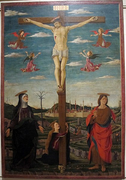 File:Vicino da ferrara (attr.), crocifissione, da s. antonio a ferrara, 1469-70 ca. 01.JPG