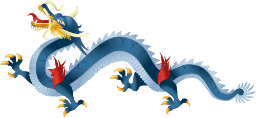 Depiction of the Vietnamese dragon, as used on flags and emblems.