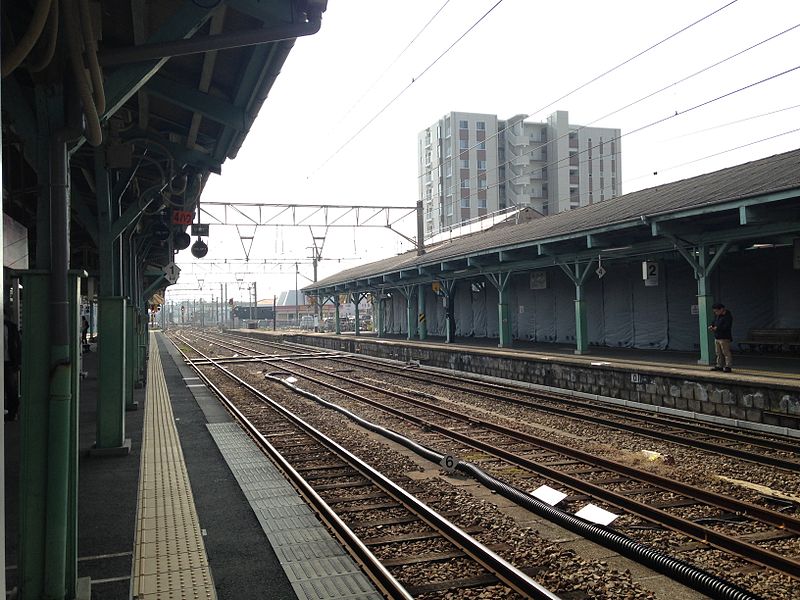 File:View of Omura Line from platform 4 of Haiki Station (South).JPG