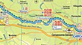 Carte touristique du Canal du Midi.