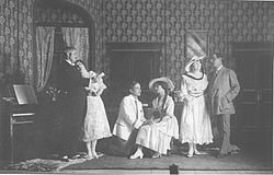 Účinkující v nastudování Vinobraní Východočeskou divadelní společností v Českých Budejovicích (1916)