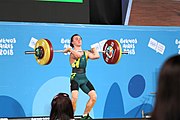 Deutsch: Gewichtheben bei den Olympischen Jugendspielen 2018; Tag 2, 10. Oktober 2018; Jungen 62 kg English: Weightlifting at the 2018 Summer Youth Olympics at 8 October 2018 – Boys' 62 kg