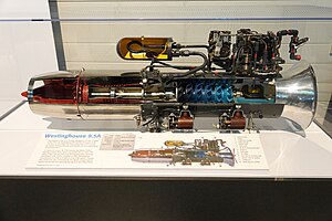 Турбореактивный двигатель Westinghouse 9.5A.jpg