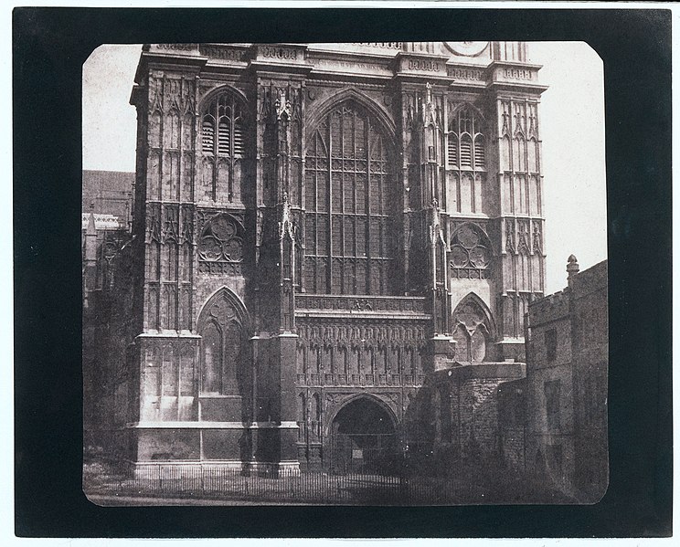 File:Westminster Abbey, Londen, Westminster Abbey, Londen The Pencil of Nature (1846), dl. 6, pl. XXII (serietitel), RP-F-00-2429.jpg