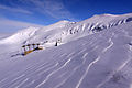 Top station of the „Karaula“ single seater chairlift, and the upper part od the „Velike Livade“ ski slope