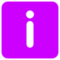 White i in purple rounded square.svg