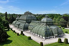 The Palmenhaus Schonbrunn in Vienna, 1882, 111 metres long, 28 metres wide and 25 metres high Wien - Palmenhaus Schonbrunn (a).JPG