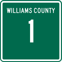 Williams County Route 1 OH.svg