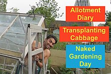 A graphic for a gardening video celebrating World Naked Gardening Day in 2016 World Naked Gardening Day.jpg