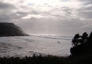 Yachats River Haliç ağzı.jpg