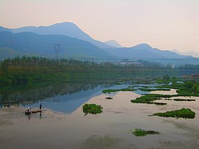 Fushui-floden i Yangxin härad.