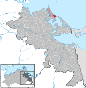 Li position de Zinnowitz in Mecklenburg-Vorpommeria