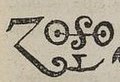 Saturn sigil (Zoso), 1847