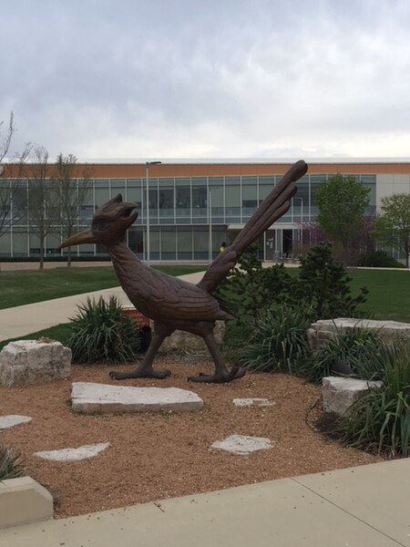 Statue of the College of DuPage mascot