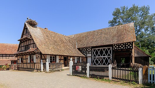 Half-timbered house from Soufflenheim-Roth Écomusée d’Alsace Ungersheim France