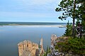 * Nomination On Lena Pillars, Khangalassky District, Sakha Republic. By User:LxAndrew --Legioner2016 07:23, 29 September 2016 (UTC) * Decline The composition suggests IMO that the main object is the river and its shore on the other side, but it's unsharp. Strangely low detail in the front, the sharpest part are the rocks. I think it would have been better to create another composition, centred in some way more on the rocks or the viewpoint or to get the river and the shore sharper. Some CA in the branches, by the way. Overall I think that this is not sufficient for a QI, sorry. --Basotxerri 17:28, 7 October 2016 (UTC)