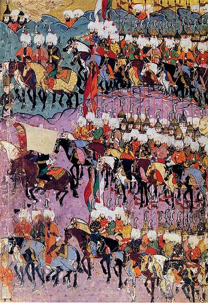 File:1526-Cavalry units participating in the Battle of Mohacs-Hunername.jpg