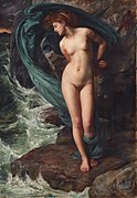 Edward Poynter, Andromeda, 1869, depicted as an idealized beauty