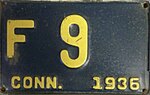 1936 Connecticut license plate A123 format.jpg