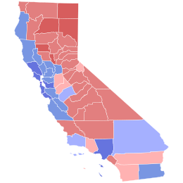 1998 United States Senate election in California results map by county.svg