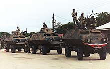 1RAR troops atop MPCV vehicles in 1980. 1RAR at Metheun.jpg