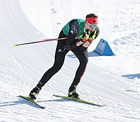 Lenard Kersting beim Nordic-Mixed-Team-Wettbewerb