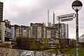 Blick nach Norden auf das Ihme-Zentrum am Westufer der Ihme.