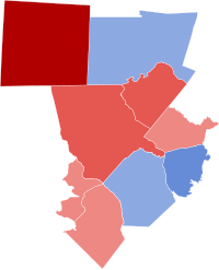 2022 United States House of Representatives elections in North Carolina's 9th congressional results by county.svg