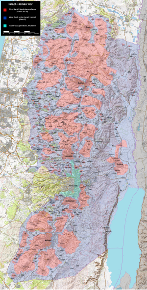 2023 Israel–Hamas war - West Bank.svg