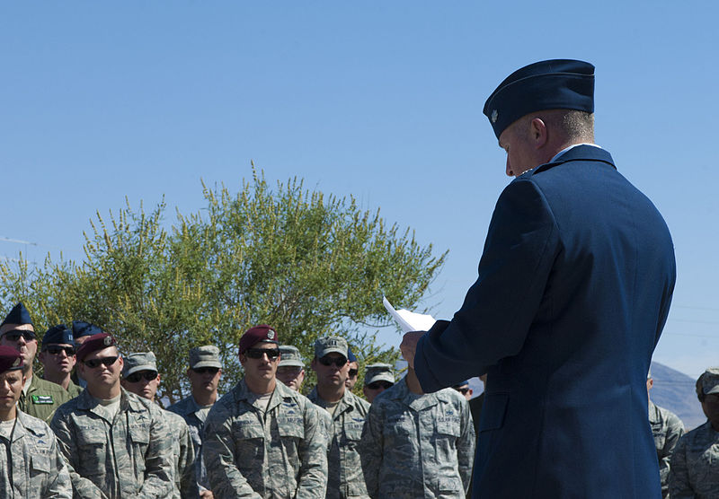 File:66th Rescue Squadron, Pedro 66, speech, road dedication 130610-F-MF020-017.jpg