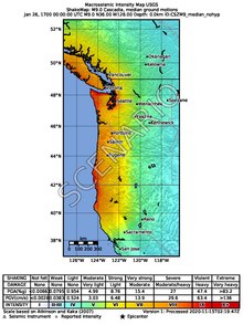 A scenario of a magnitude 9.0 earthquake on the Cascadia subduction zone by the United States Geological Survey. 9.0 Cascadia scenario (median).pdf