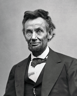 Lincoln in February 1865, two months before his death Abraham Lincoln O-116 by Gardner, 1865-crop.png