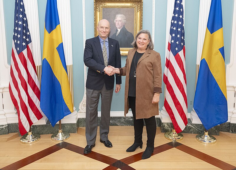 File:Acting Deputy U. S. Secretary of State Victoria Nuland meets with Swedish State Secretary for Foreign Affairs Jan Knutsson at the State Department in Washington, D.C. on January 12, 2024.jpg