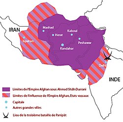 Durrani Empire at its greatest extent