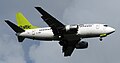 Boeing 737-500 YL-BBQ Leidžiasi Vilniaus oro uoste